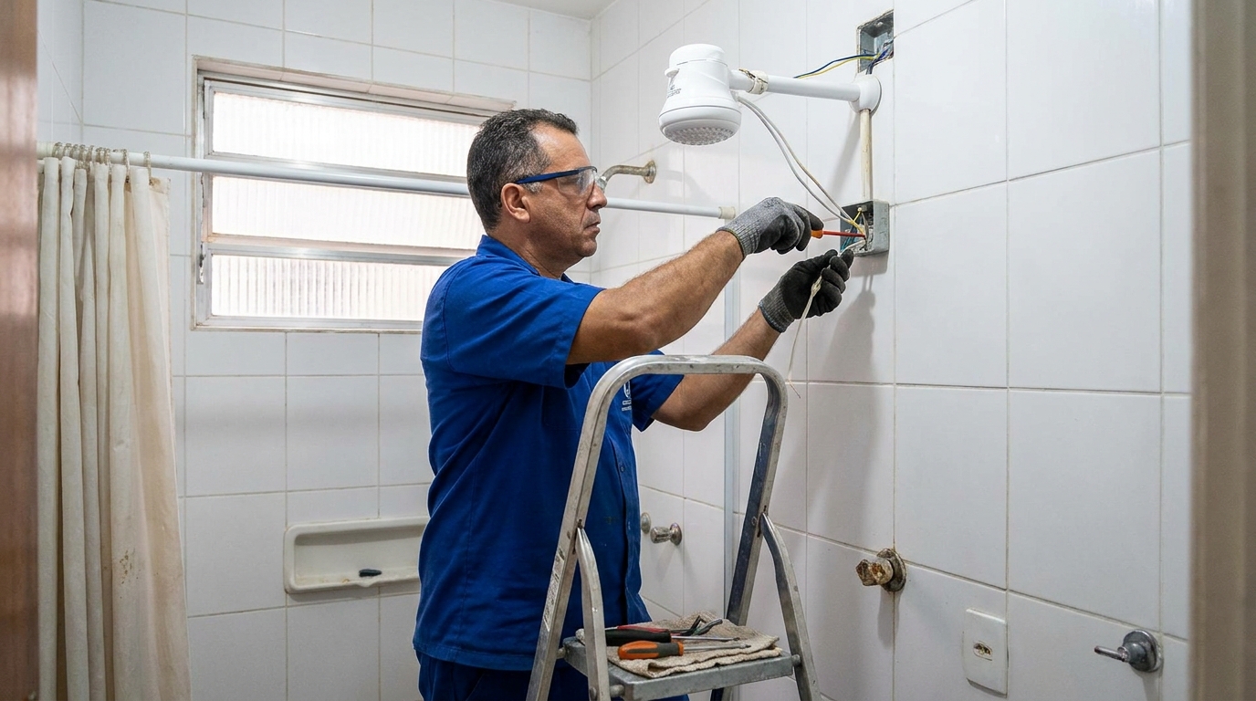 Instalacao de chuveiro eletrico em Juiz de Fora‑MG